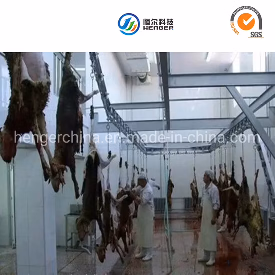 염소 도살장 라인을 위한 양 시체 처리 장비 자동 운반 레일